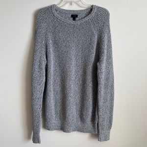 J.Crew Marled Cotton Raglan-Sleeve Crewneck Sz L